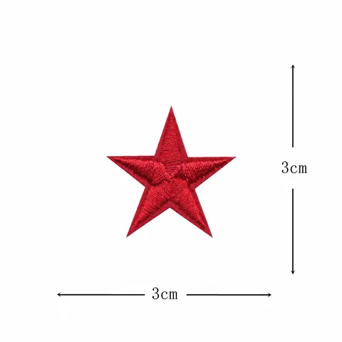 Mini Star Embroidery Patches Felt Iron On Applique DIY Clothing Repair Decorative Badge