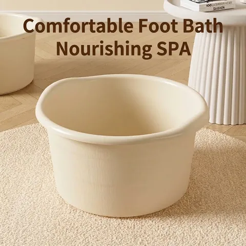 Deep Foot Bath Basin Thickened Plastic Massage Bucket For Soaking Feet At Home Dormitory Relaxation Spa Foot Soak Tub