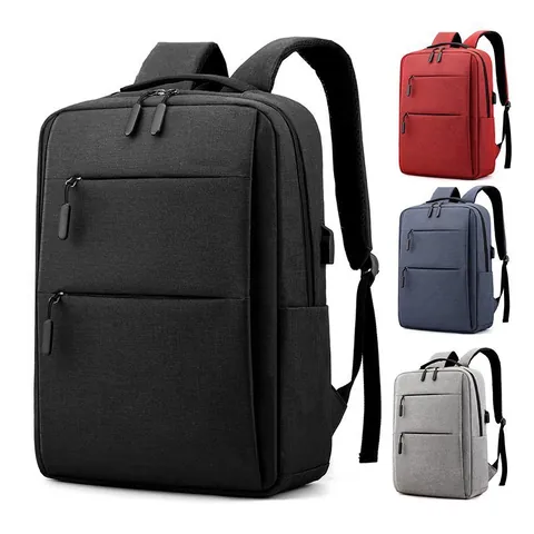 Zaino d'Affari Casual per Uomo Donna Nylon Grande Capacità Zainetto Scolastico Viaggio Minimalista Urbano Con Porta USB