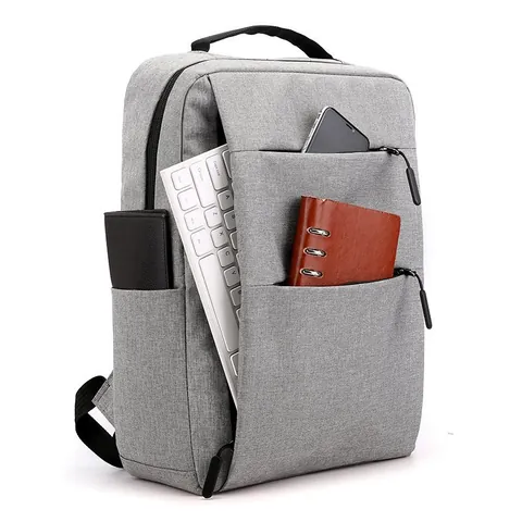 Zaino d'Affari Casual per Uomo Donna Nylon Grande Capacità Zainetto Scolastico Viaggio Minimalista Urbano Con Porta USB