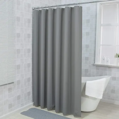 Waterdicht Effen PEVA Douchegordijn Modern Minimalistisch Badkamer Scheidingsgordijn Met Haken Woondecoratie