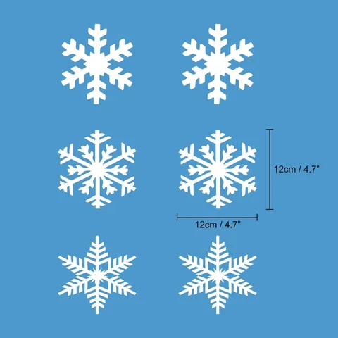 Ghirlanda di Fiocchi di Neve in Carta Bianca Decorazioni Appese di Natale Ghirlanda Per Festa di Vacanza Invernale