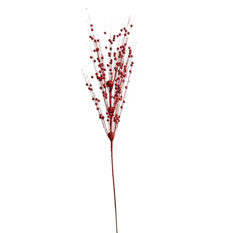 Natale Rametto di Bacche Artificiali Glitter Oro Argento Rosso Schiuma Steli di Frutta Per Arredamento DIY Festa Festiva Atmosfera