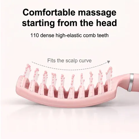 Large Vent Detangling Hair Brush For Women Men Professional Curved Rib Scalp Massage Comb For Quick Drying Volumizing Styling Tool