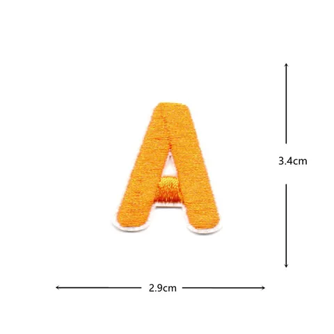 Toppe con Lettere Ricamate a Macchina Multicolor Alfabeto Numeri da Cucire per Abbigliamento DIY