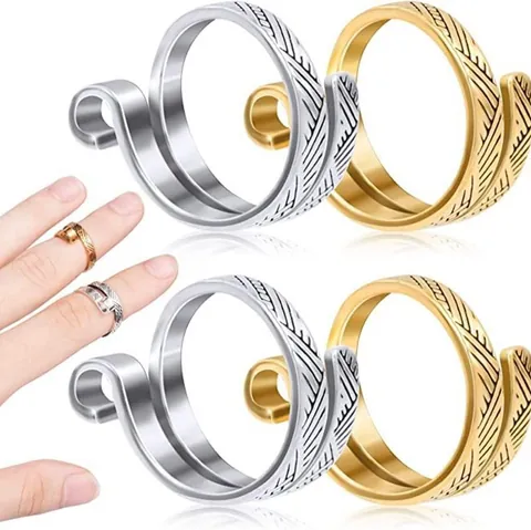 Verstelbare Opening Zinklegering Ring Koreaanse Stijl Vintage Geweven Gehaakte Gids Vingerring Mode Sieraden Cadeau