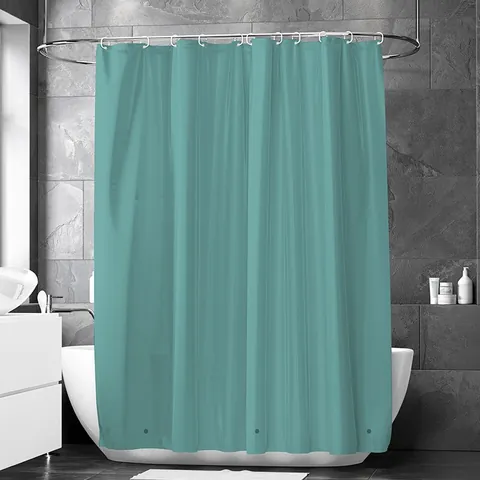 Waterdicht Schimmelbestendig PEVA Douchegordijn 3D Getextureerd Badkamer Scheidingsgordijn met Haken