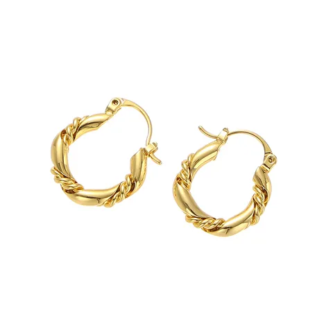 Orecchini a Cerchio in Smalto Colorato Intrecciato di Moda Rame Minimalista Design di Nicchia Gioielli Donna Regalo