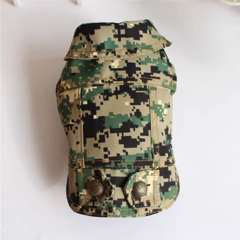 Digital Camouflage Pet Dog Vest Autumn Winter Padded Puppy Clothes Camo Waistcoat For Small Dogs Bichon Teddy Outdoor Outfit