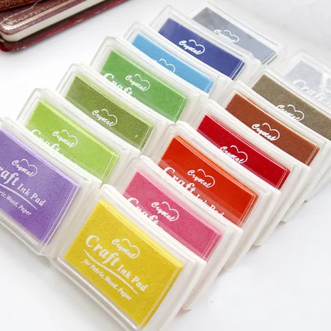 Craft Ink Pad Multicolor DIY Scrapbooking Decorative Stamp Companion For Fabric Wood Paper Art Hand Account Decoration
