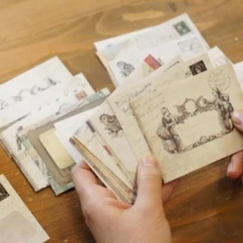 Retro Mini Umschlag Set Vintage Karte Stempel Muster Papier Umschläge Für Briefe Schreiben DIY Handwerk Schreibwaren Büro Schule