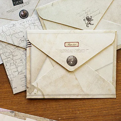 Retro Mini Umschlag Set Vintage Karte Stempel Muster Papier Umschläge Für Briefe Schreiben DIY Handwerk Schreibwaren Büro Schule