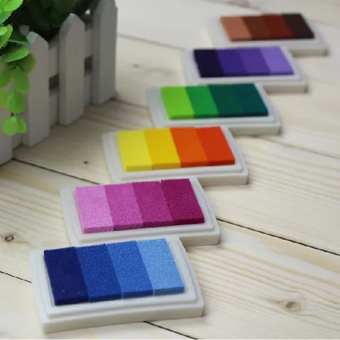Gradienten Farb Stempelkissen für Stempel DIY Handwerk Scrapbooking Hochzeit Gästebuch Pigment Tinte Schreibwaren