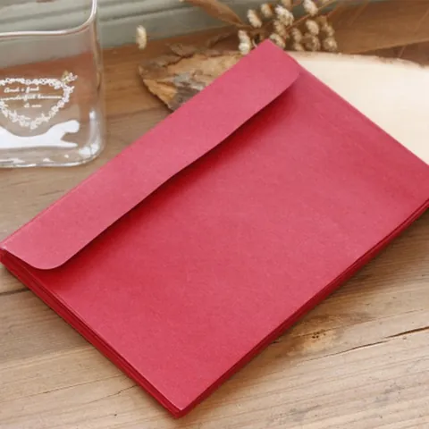 Sobres de Papel Kraft en Blanco Vintage Color Sólido Embalaje de Postales Para Bodas Cumpleaños Graduación Cartas de Invitación