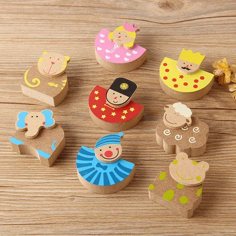 Creative Wooden Animal Memo Clip Cute Desktop Ornament Note Holder Office Decoration