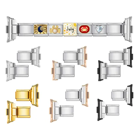 Connettore per Cinturino Intelligente Serie Pro in Acciaio Inossidabile Accessori per Gioielli DIY Adattatore per Orologio