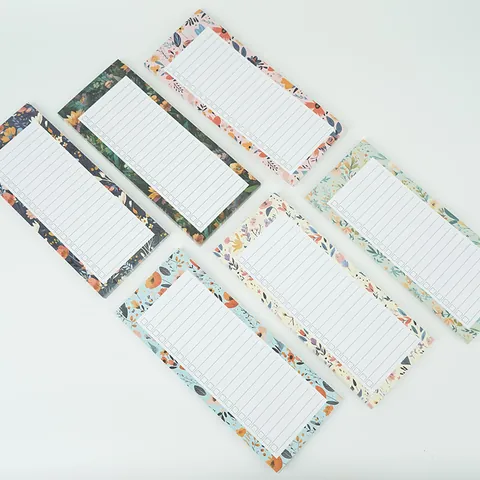 Magnetic Floral List Pad Fridge To Do List Memo Pad Vintage Flower Notepad With Magnetic Back For Grocery Checklist Daily Planner
