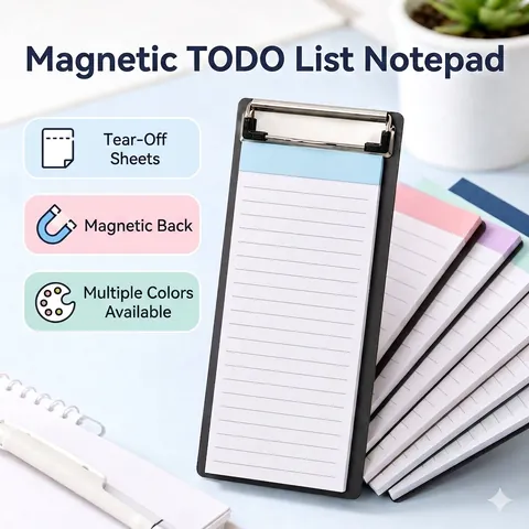 Bloc-notes To Do List Magnétique Planificateur Quotidien Liste de Tâches Hebdomadaire Liste de Courses Rappel Bloc-notes Pour Frigo Bureau École