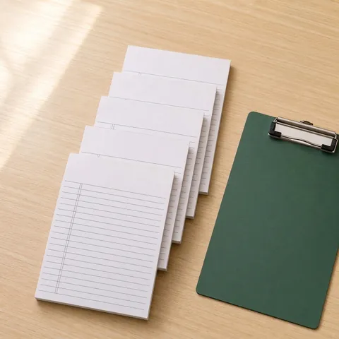 A5 Tear Off Memo Pad Sheets Minimalist White Writing Paper For Office Clipboard Meeting Records Minimalist Design Paper Pad