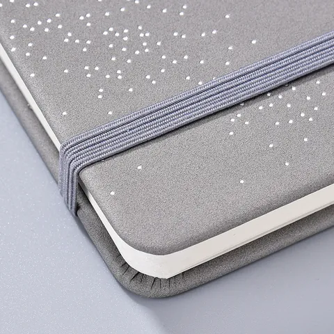 PU Leather Business Notebook A5 Hardcover Journal Diary With Elastic Strap Pen Holder For Office School Writing Gift