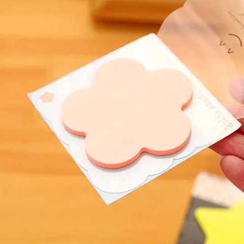 Kreative Bonbonfarben Heteromorphe Haftnotizen Niedliche Cartoon Smiley Memo Pads Für Büro Schule Nachrichten Aufkleber