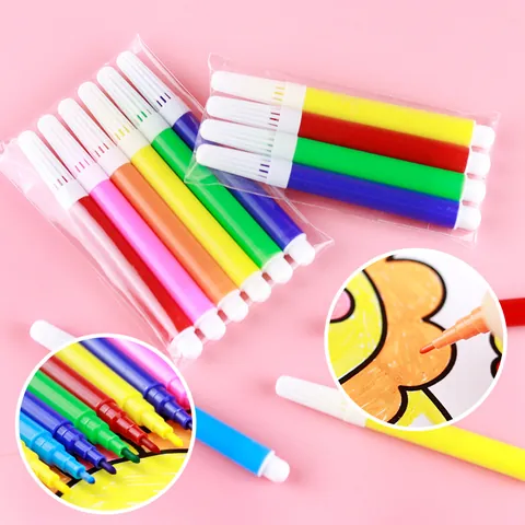 Washable Mini Watercolor Pens And Acrylic Paints For Kids DIY Art Supplies High Saturation Pigment Drawing Tools For Students Kindergarten