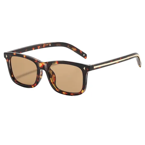 Gafas de Sol Cuadradas Retro para Mujeres Hombres Moda Oversize Montura PC Lente Colorida Protección UV400 Clásico