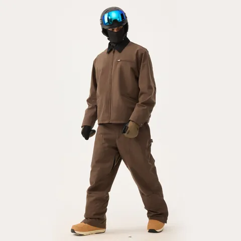 Herren Vintage American Workwear Skianzug-Set Wasserdicht Winddicht Snowboard Jacke Und Hose Top Und Bottom Outdoor Wintersport Ausrüstung