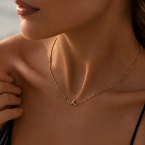 Collier Pendentif Goutte d'Eau en Acier Inoxydable 304 Minimaliste pour Femmes Plaqué Or Simple Chaîne Fine Parure de Bijoux