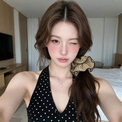 Koreanischer Stil Kariertes Haargummi Stoff Plissee Elastisches Haarband Süße Süße Haaccessoires Für Damen Mädchen Alltag