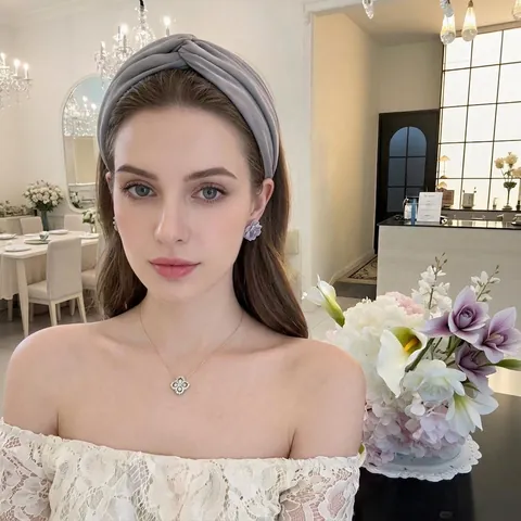 Koreanischer Stil Breite Geknotete Stirnband Für Damen Minimalistisch Einfarbig Haarreif Mode Leder Geknoteter Kopfschmuck Haarschmuck