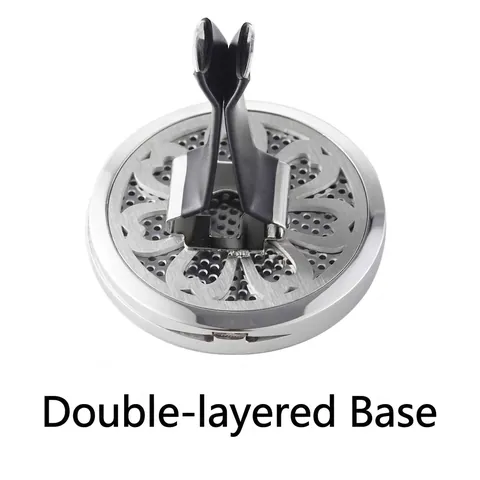 Large Stainless Steel Car Aromatherapy Diffuser Clip Tree Of Life Hollow Essential Oil Vent Locket With Felt Pads Car Air Freshener