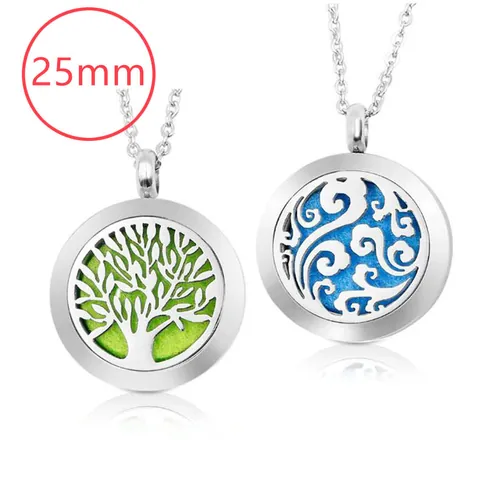 Collana con Ciondolo Diffusore di Oli Essenziali per Aromaterapia in Acciaio Inossidabile Collana con Medaglione di Profumo Vuoto Magnetico per Gioielli da Donna