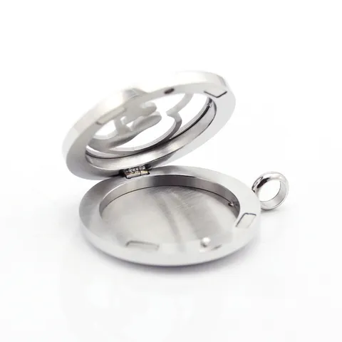 Stainless Steel Cross Hollow Aromatherapy Essential Oil Diffuser Pendant Necklace With Ten Refill Pads Locket Jewelry For Women Men