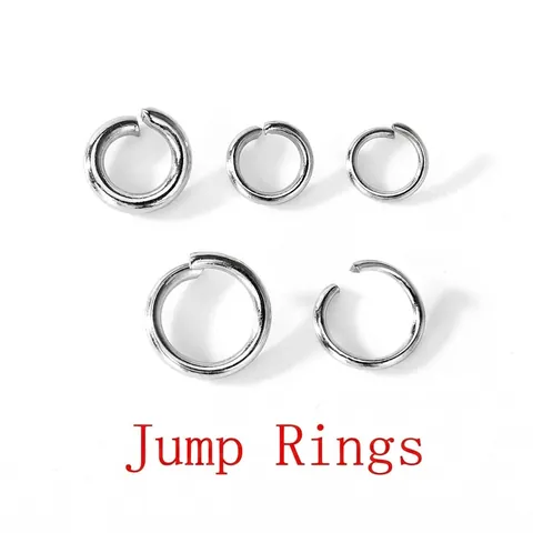 Stainless Steel Open Jump Rings Closed Rings Jewelry Connectors DIY Accessories Findings For Necklaces Bracelets Jewelry Making
