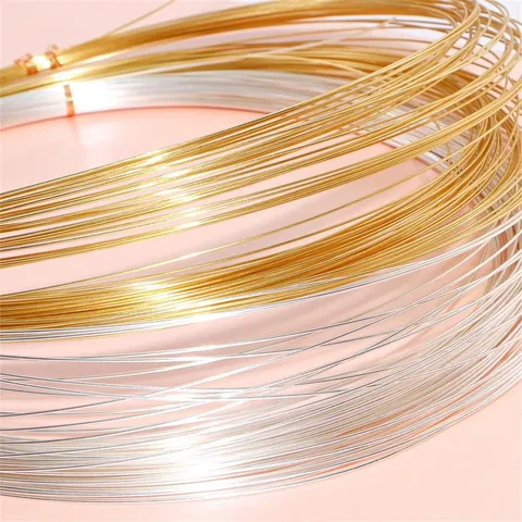 14K Gold Plated Silver Plated Copper Wire For DIY Jewelry Making Handcrafted Beading Wire Jewelry Findings Soft Hard Metal Wire