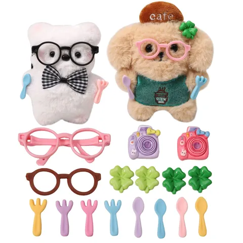 Cartoon Resin Accessories Mini Camera Glasses Tableware Charms For Handmade DIY Crafting Decoration Jewelry Making Findings