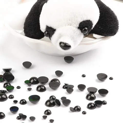 Occhi e Nasi di Animali in Acrilico Perline a Fondo Piatto Accessori per Creazione di Bambole Fai-da-te Artigianato per Peluche