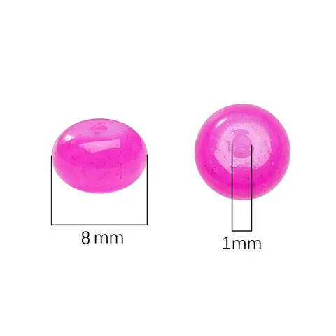 Glas Imitat Jade Abakus Perlen Lose Flache Runde Zwischenperlen Für DIY Schmuckherstellung Armband Halskette Zubehör
