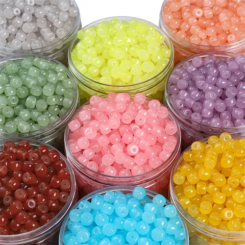 8mm Glass Faux Jade Barrel Beads Retro Loose Beads 30 Pieces Pack For DIY Bracelet Necklace Jewelry Making Accessory