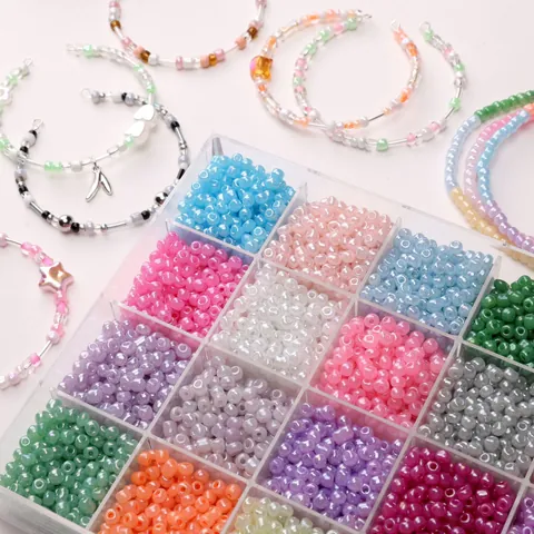 Creamy Round Glass Seed Beads For DIY Jewelry Making Macaron Color Handmade Bracelet Necklace Accessory