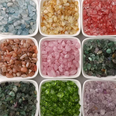 Perles en Verre Concassé Irrégulières Pour Fabrication de Bijoux DIY Bracelet Collier Artisanat Perles en Vrac