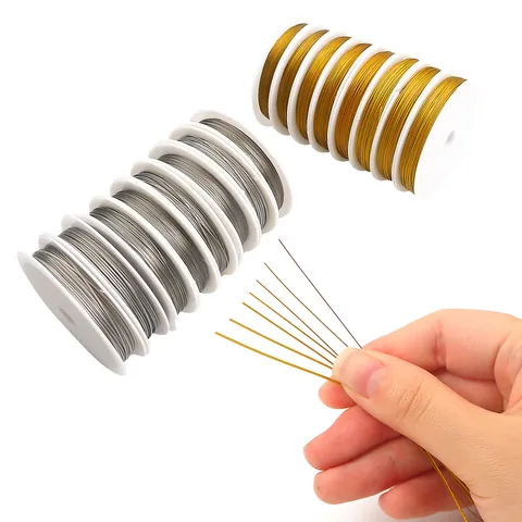DIY Jewelry Making Steel Beading Wire For Handcrafted Necklace Bracelet Braided Wire Material Crafting Gold Silver Accessories