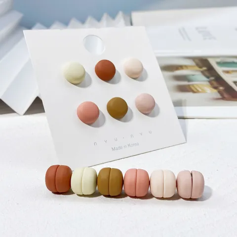 Minimalistische Legering Magnetische Anti-blootstelling Knop Broche Spelden Voor Vrouwen Mat Morandi Kleur Geen Gaten Nodig Voor Overhemd Kleding Decoratie