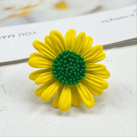 Spilla a Forma di Margheritina in Stile Giapponese Fresco Moda Semplice Versatile Corsage Floreale per Donna Accessori Abbigliamento Gioielli in Lega Verniciata
