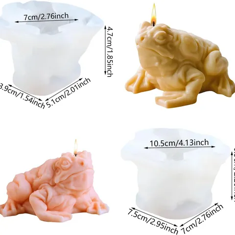 Money Toad Silicone Mold For Candle Making Plaster Soap Resin Aroma Diffuser Diy Craft Home Decor Wealth Frog Shape Mold