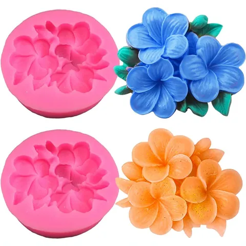 Molde de Silicona de Flores para Llaveros de Resina Aromaterapia Coche Jabón Vela Manualidades DIY