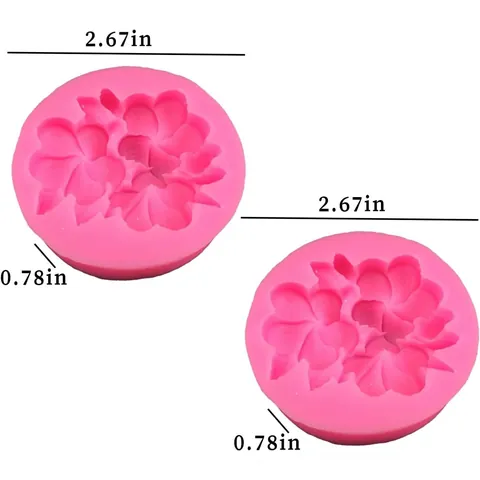 Molde de Silicona de Flores para Llaveros de Resina Aromaterapia Coche Jabón Vela Manualidades DIY