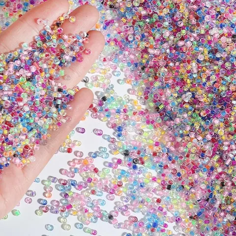 Dyed Core Glass Seed Beads For DIY Jewelry Making Colorful Small Beads For Bracelets Necklaces Earrings Handcraft Accessories