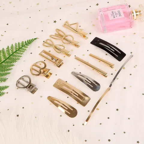 Alloy DIY Hair Clip Accessories Metal Duckbill Clip Snap Hairpins For Handmade Hair Jewelry Bow Making Gold Silver Base Components